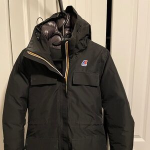 Kway winter coat with down insulation